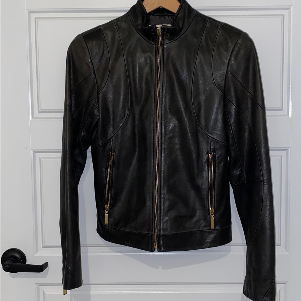 White House Black Market 100% Genuine Leather Jacket
